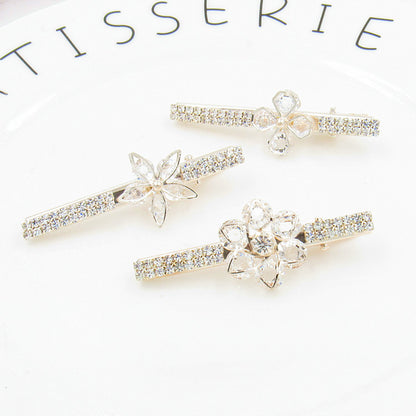 Korean Hair Accessories Rhinestone Bangs Clip