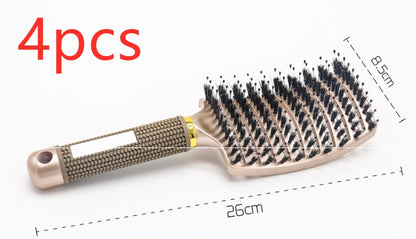 Hairbrush Anti Klit Brushy Haarborstel Women Detangler Hair Brush Bristle Nylon Scalp Massage  Teaser Hair Brush Comb